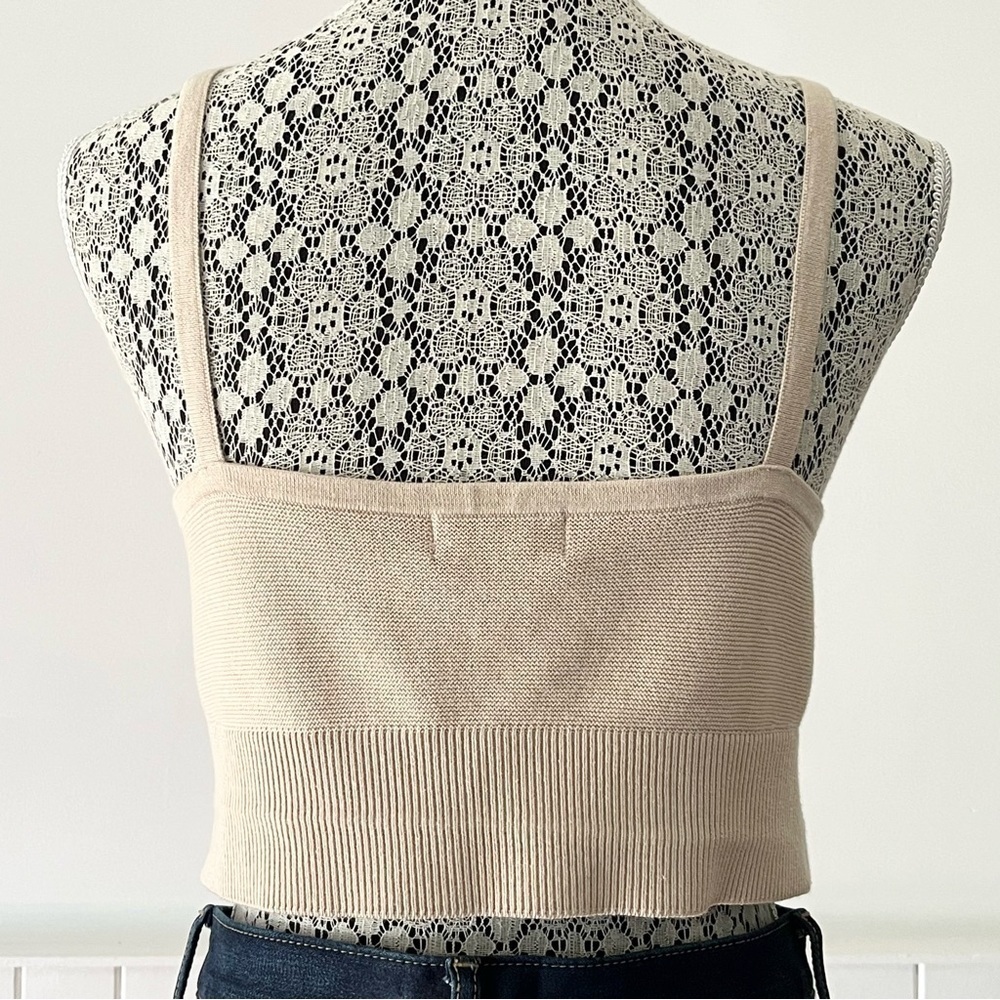 H&M Cropped Knit Tank Top Size XL - Picture 4 of 9